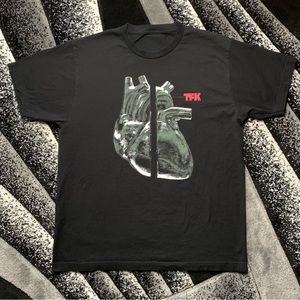 Metallic Heart TFK Black T-shirt
